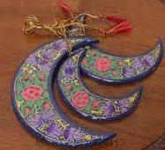 Decorative Paper Mache Crescents | Artisan Hanging Ornaments | Pack of 10,000 Coded: MGHT-2511-220107 to MGHT-2511-220116