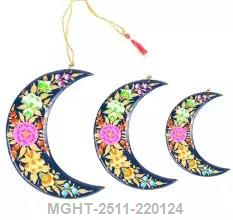 Artisan Hanging Crescents | Handcrafted Paper Mache Décor | Pack of 10,000 Coded: MGHT-2511-220117 to MGHT-2511-220127