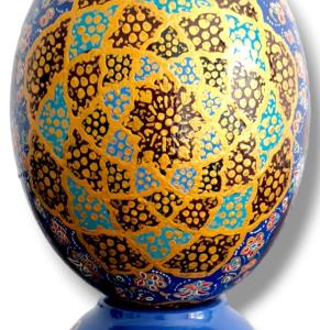 Ornamental Floral Kashmiri Paper Mache Eggs | Codes: MGE-2511-210111-MGE-2511-210120 | Bulk Quantity 10000 Pieces Mix