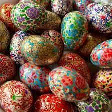 Colorful Floral & Animal Design Paper Mache Eggs | Codes: MGE-2511-210131 to MGE-2511-210145 | Mixed Designs Bulk Pack of 10,000 Pieces
